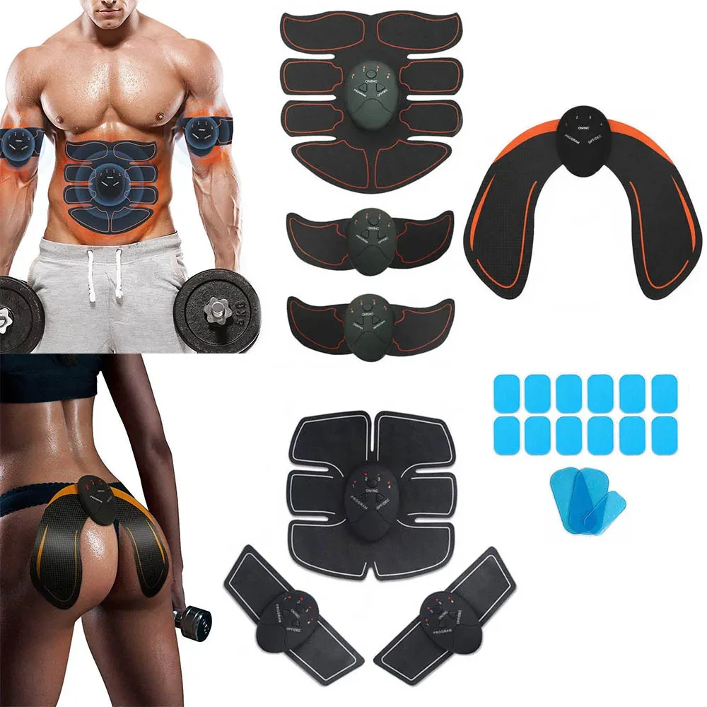 EMS Estimulador do Músculo Abdominal, Hip Trainer, Estimulador Elétrico, Home Gym, Toner Muscular, Emagrecimento Massager