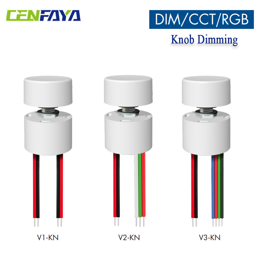 Ручка затемнения, светодиодный контроллер постоянного напряжения, диммер постоянного тока 5 В, 12 В, 24 В, плавное затемнение, без мерцания, для одноцветной светодиодной ленты CCT RGB