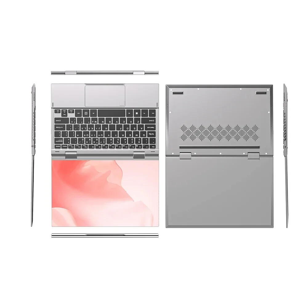 2 w 1 ekran dotykowy 10.95 cal 360 ° Flip Laptop Intel N95 Win 11 Pro 16GB DDR5 2TB SSD Metal do gier biurowych Mini Notebook PC