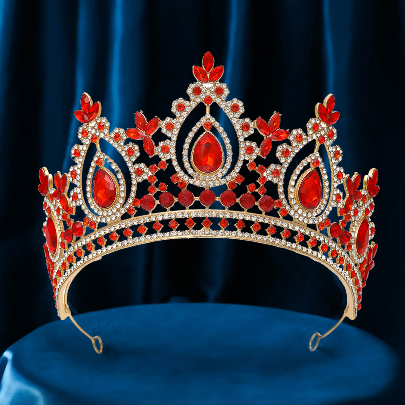 Luxo alta rainha real coroa de casamento para mulheres cores prata cristal banquete tiaras festa traje cabelo jóias acessórios