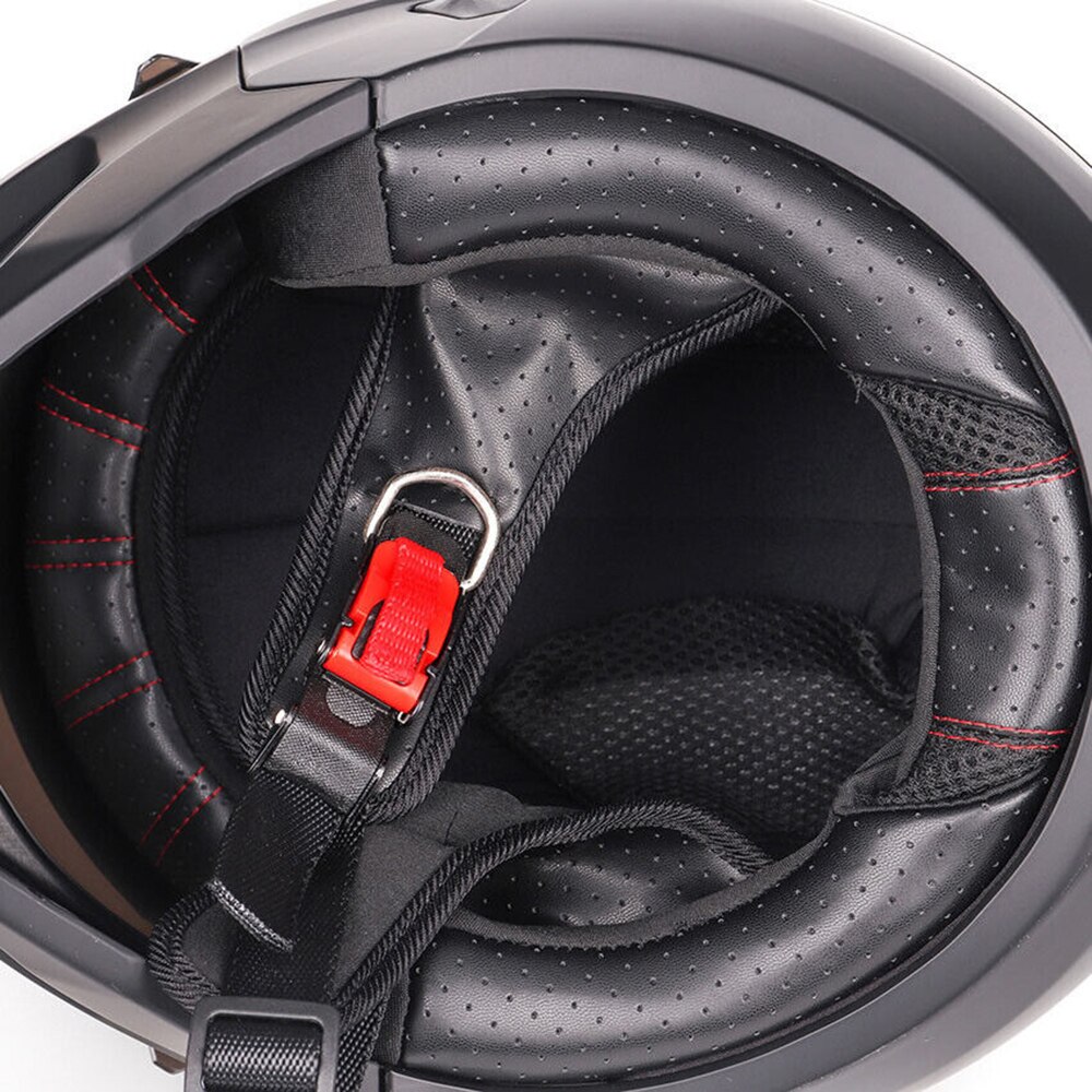 Retro capacete abnehmbar für motorrad rad quick release abs open helm full face mattschwarz modular klassisch profession ell