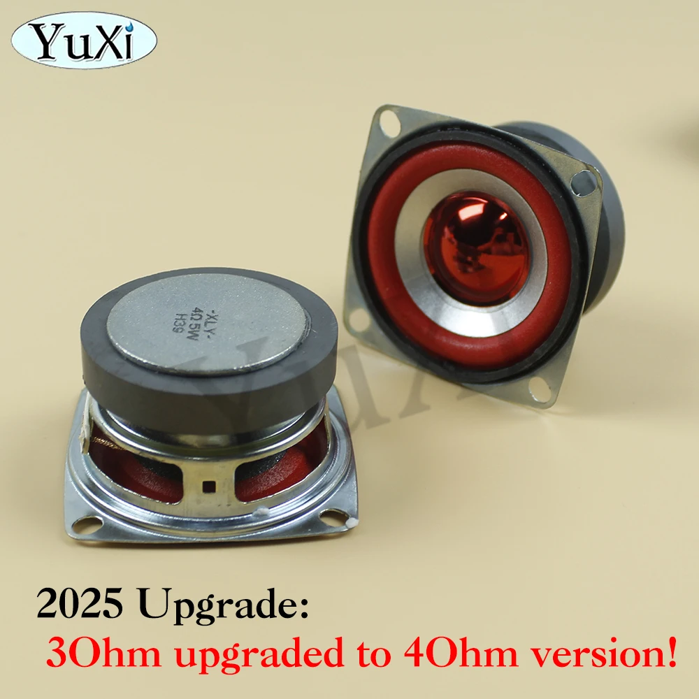 1Pc 5W 4Ohm Full-frequency Speaker Square Bluetooth Audio Radio External Magnetic Loudspeaker 3W 4Ohm 53MM
