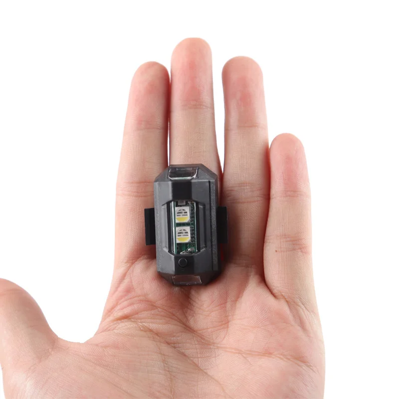 Universal LED Anti Collision Warning Light Motorcycle Turn Signal Indicator Mini Signal Light Drone with Strobe Light