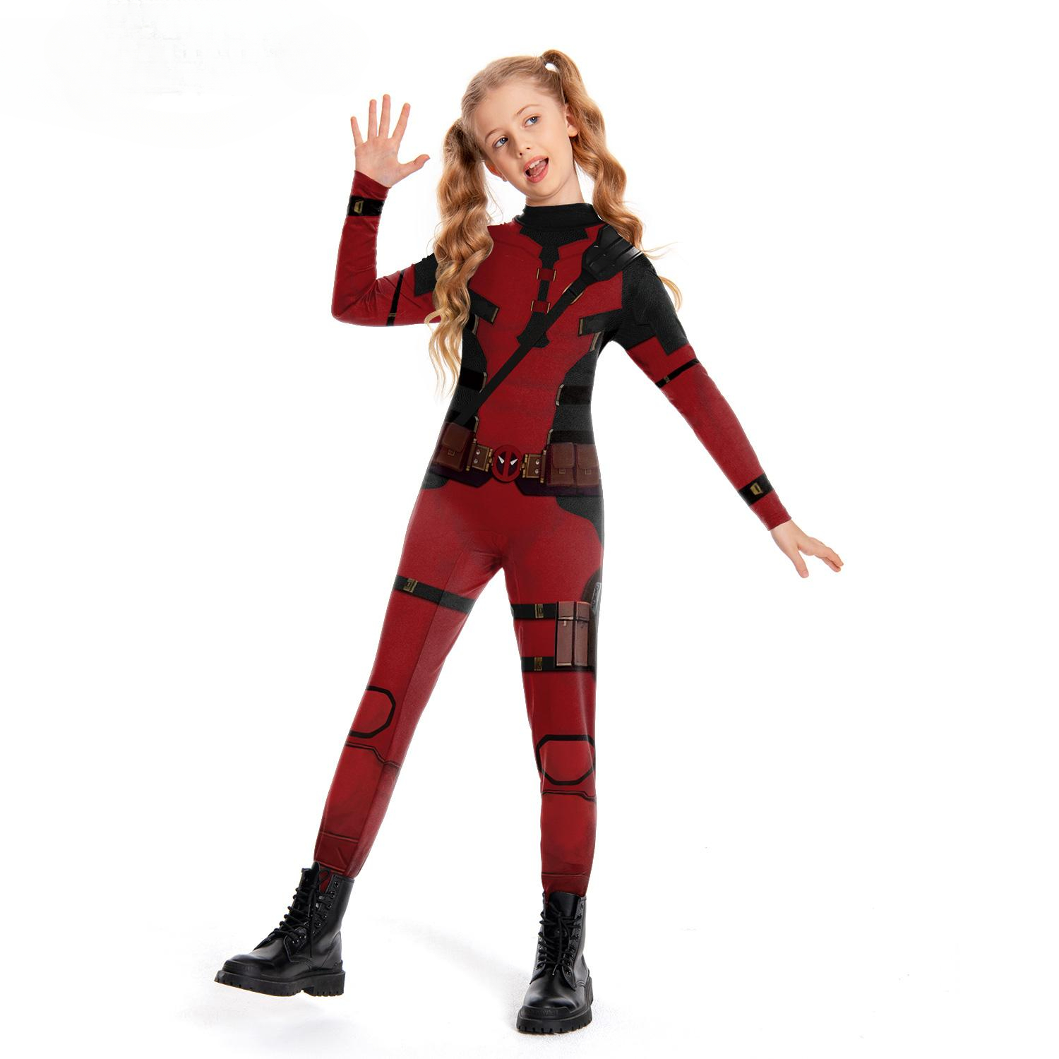 Wolverine-Disfraz de superhéroe para niños y niñas, monos de Deadpool para adultos, fiesta de Halloween, disfraz elástico Zenti, monos
