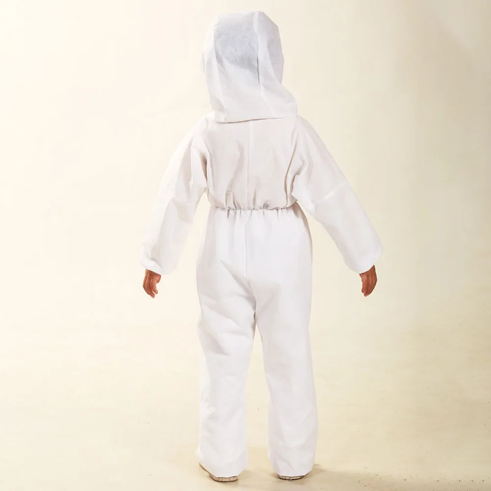 Monos protectores transpirables a prueba de polvo para niños, traje aislante con capucha, vestido de cuerpo completo desechable, disfraz de juego antiincrustante