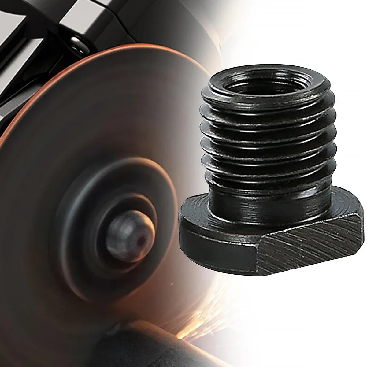 Adaptador de accesorio de amoladora angular, M10 a M14/M16, conector de interfaz de pulidora de cambio rápido negro, práctico convertidor de rosca