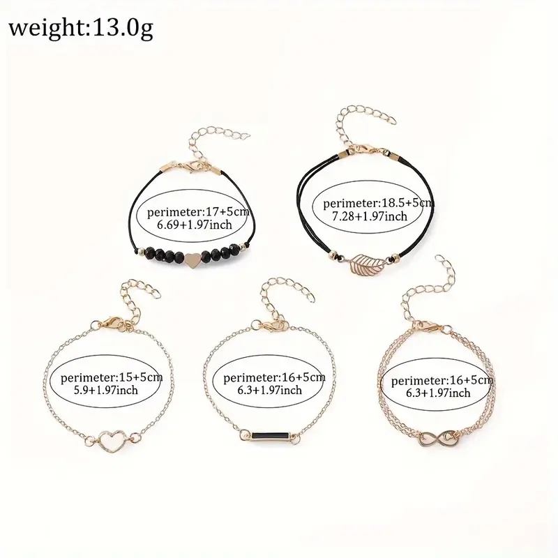 6 sztuk/zestaw zegarki damskie moda Rhinestone tarcza w kształcie serca skórzany pasek zegarek kwarcowy zestaw bransoletek w kształcie liści (bez pudełka)