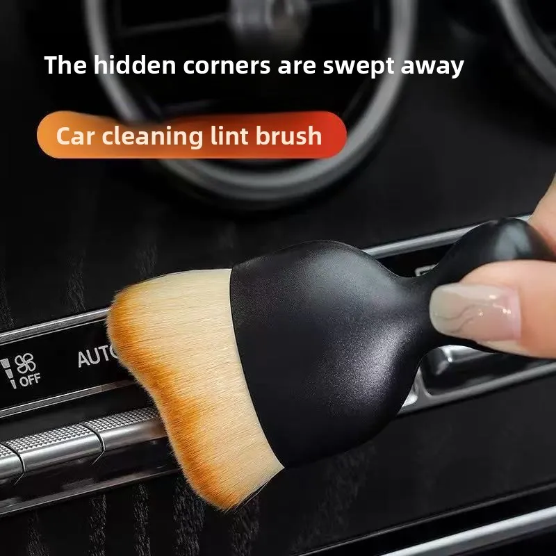Cepillo suave para barrer el polvo Interior del coche, herramienta de lavado del coche, espacio del teclado, cepillo para polvo del coche, cepillo de limpieza de tendencia, 2 uds.