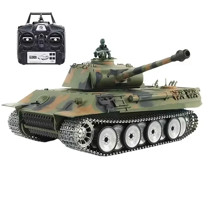 戦闘タンクパンツァードイツのヒョウ2a6 rc,3889 heng long,軍用車両,射撃玩具,2.4ghz,4x4, 1:16