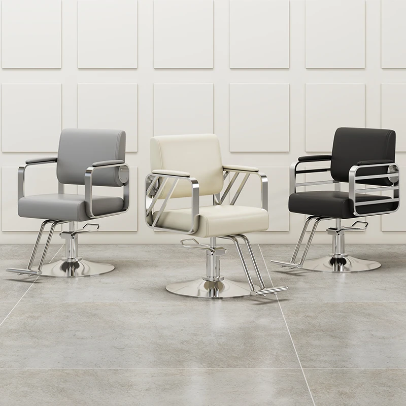 Luxury Design ตัดผมเก้าอี้โมเดิร์น Hair Salon อุปกรณ์เก้าอี้ความงาม Sillas Drehstuhl Friseurstuhl เฟอร์นิเจอร์ Salon ﻿