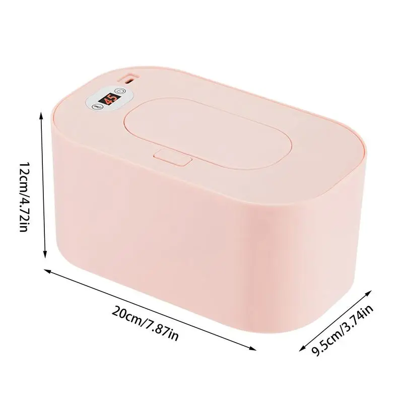 Baby Wipes Warmer USB Baby Wipes Warmer Container Large Capacity Travel Tissue Dispenser Smart Precise Temperature Control