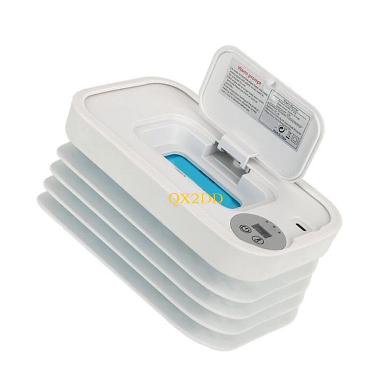 QX2D Детские салфетки теплые, компактный складной дизайн, тройной температурный режим, система нагрева влажных салфеток для в