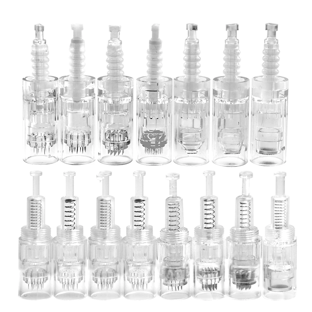 Cartucho de agulha microagulhamento para ultima a6 nano/9/12/36/42pin, substituição de micro agulha, caneta derma, tatuagem, ponta de baioneta, 10/50 peças