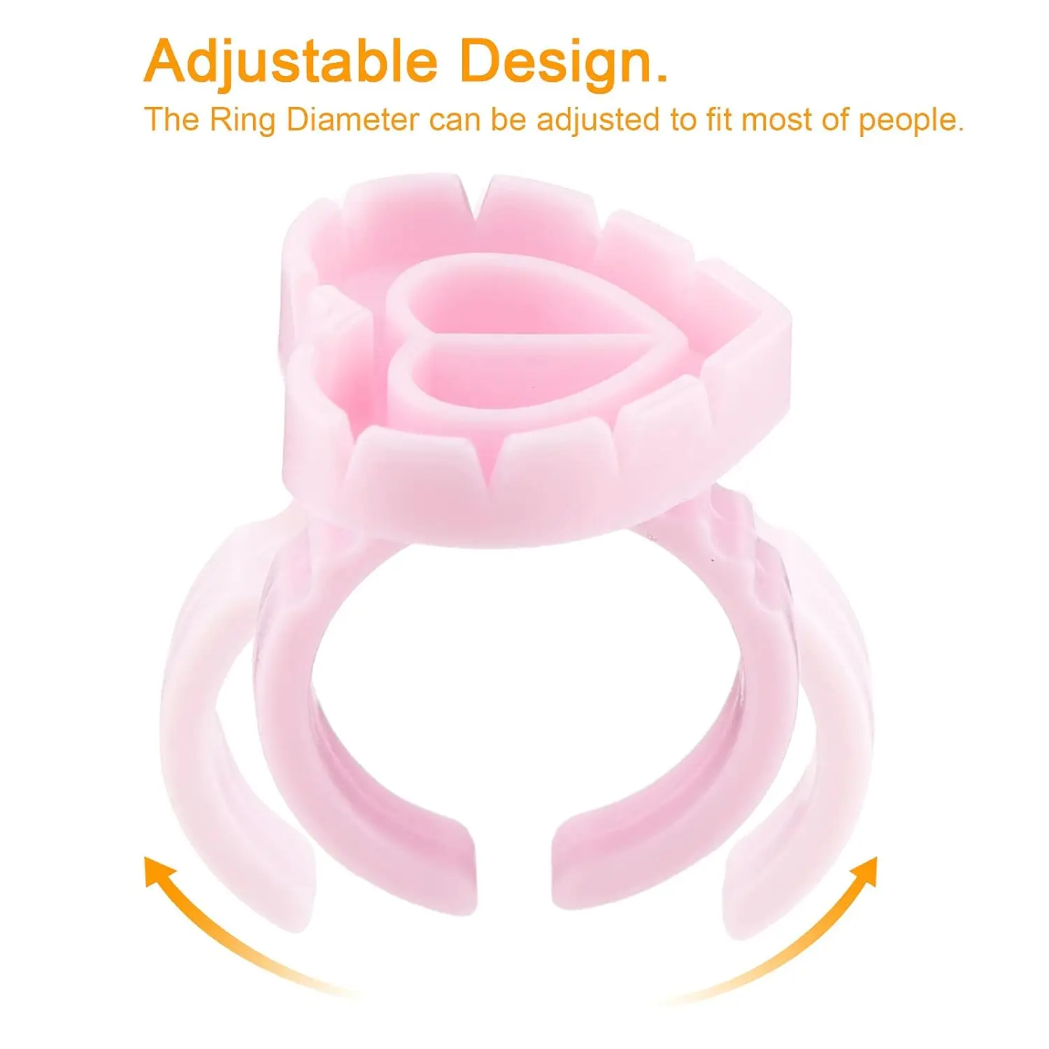 100 pçs volume cola anel copo para cílios ventilador tatuagem pigmento titular recipiente cola titular flor copos extensão de cílios fornecedor