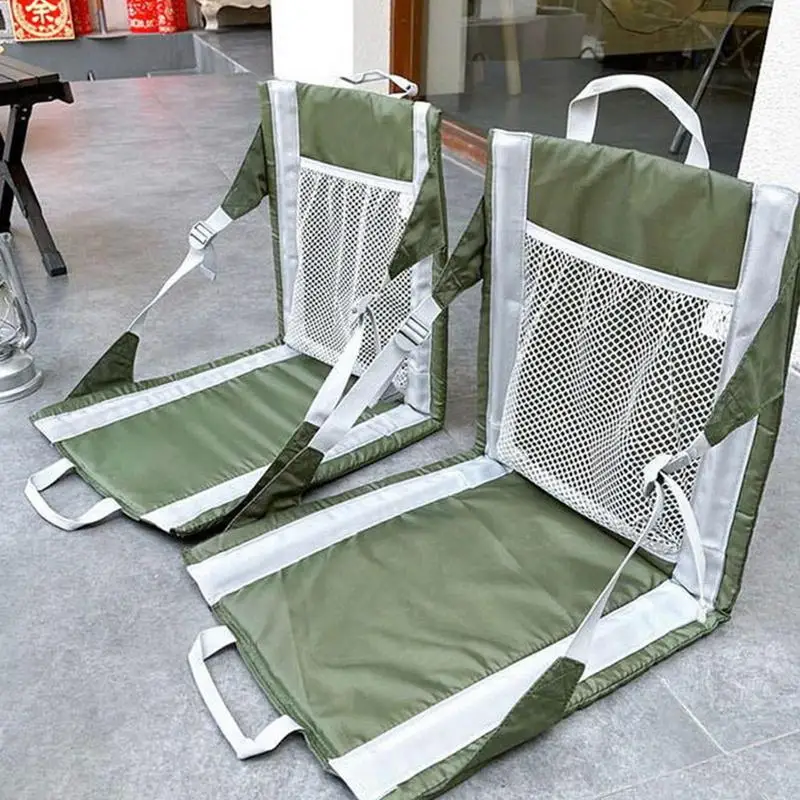 Bleacher Seat With Backrest Multi-Purpose Adjustable Chair Portable Cushion Camping Furniture For Hiking Picnic Beach Vacation