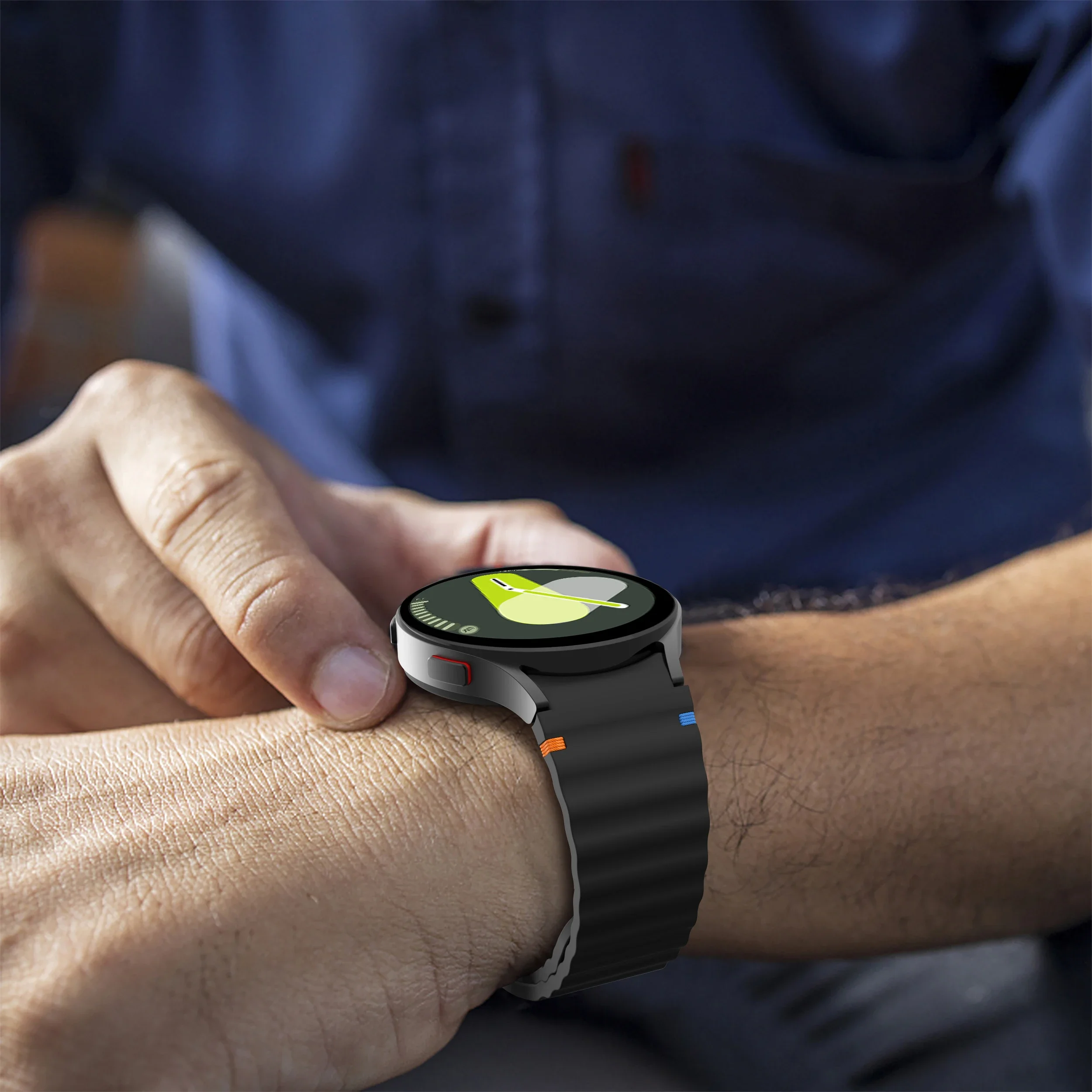 Оригинальный ремешок для Samsung Galaxy watch 7/FE/5 Pro/6/4 classic 44 мм 40 мм, силиконовый спортивный ремень, браслет correa Galaxy watch 7, ремешок