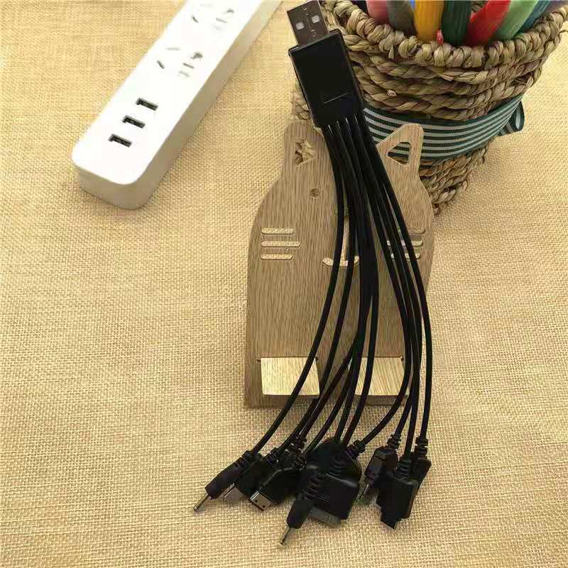 10 em 1 multi-função cabo usb celular conector de cabo de carregamento usb para nokia lg samsung sony ipod motorola multi interface