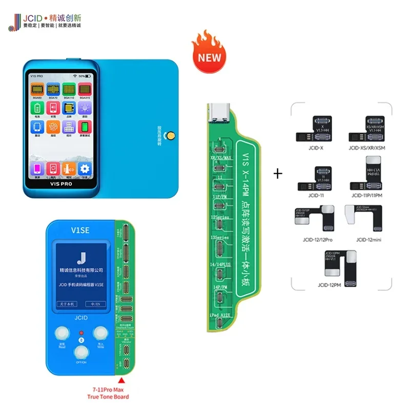 НОВЫЙ гибкий кабель JCID JC Tag Face id для IPhone X XR XS MAX 1112 PRO MAX Mini аккумулятор, матричный ремонт, чтение и запись данных