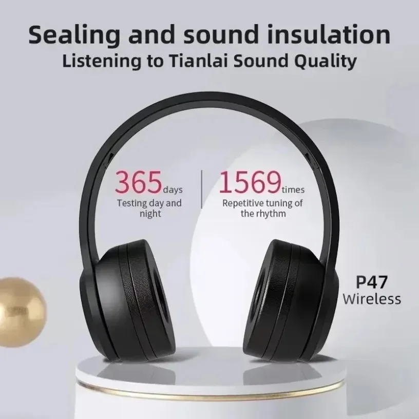 Auriculares Bluetooth 5,0 montados en la cabeza, auriculares inalámbricos con cable de 3,5 MM, tarjeta TF, reducción de ruido plegable para iPhone Xiaomi