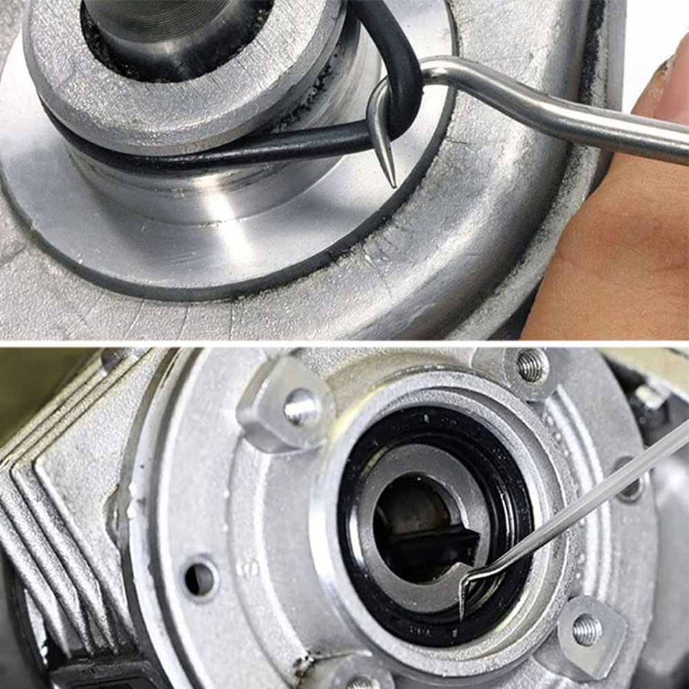 4 ชิ้นรถซีลน้ํามันไขควง Pick และชุดตะขอรถ Auto ซีลน้ํามัน O - Ring Seal ปะเก็น Pick Puller Remover Fit