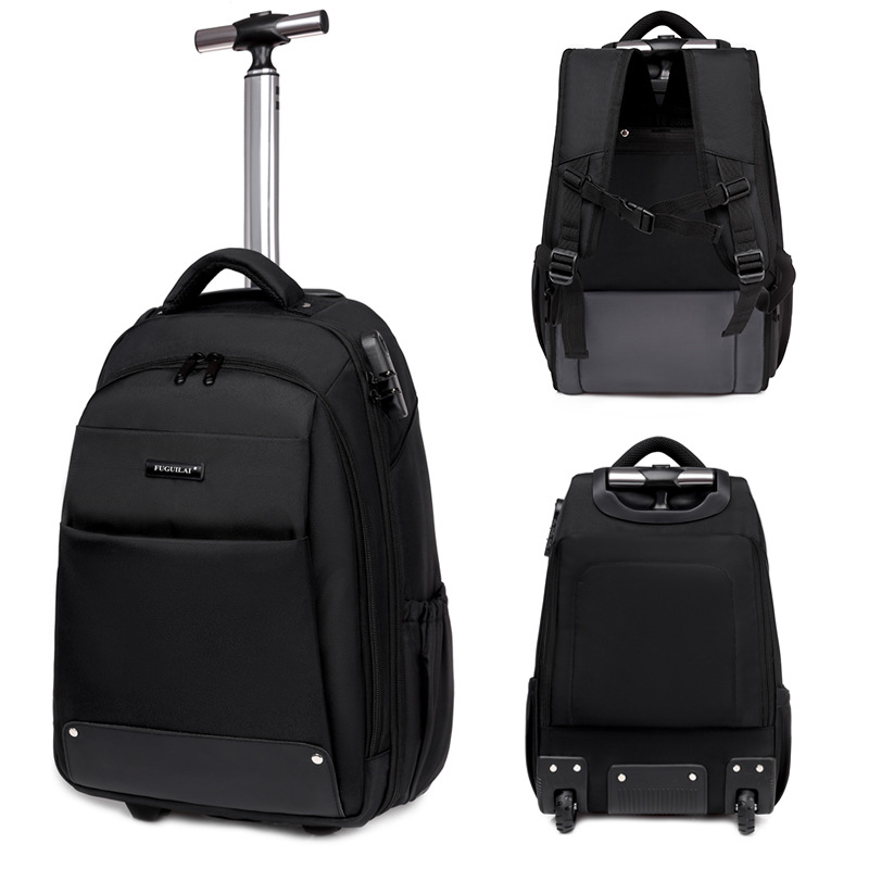 Mochila com rodas masculina, Mala de viagem com rodas de grande capacidade, Carry on Business Laptop Bagagem Malas