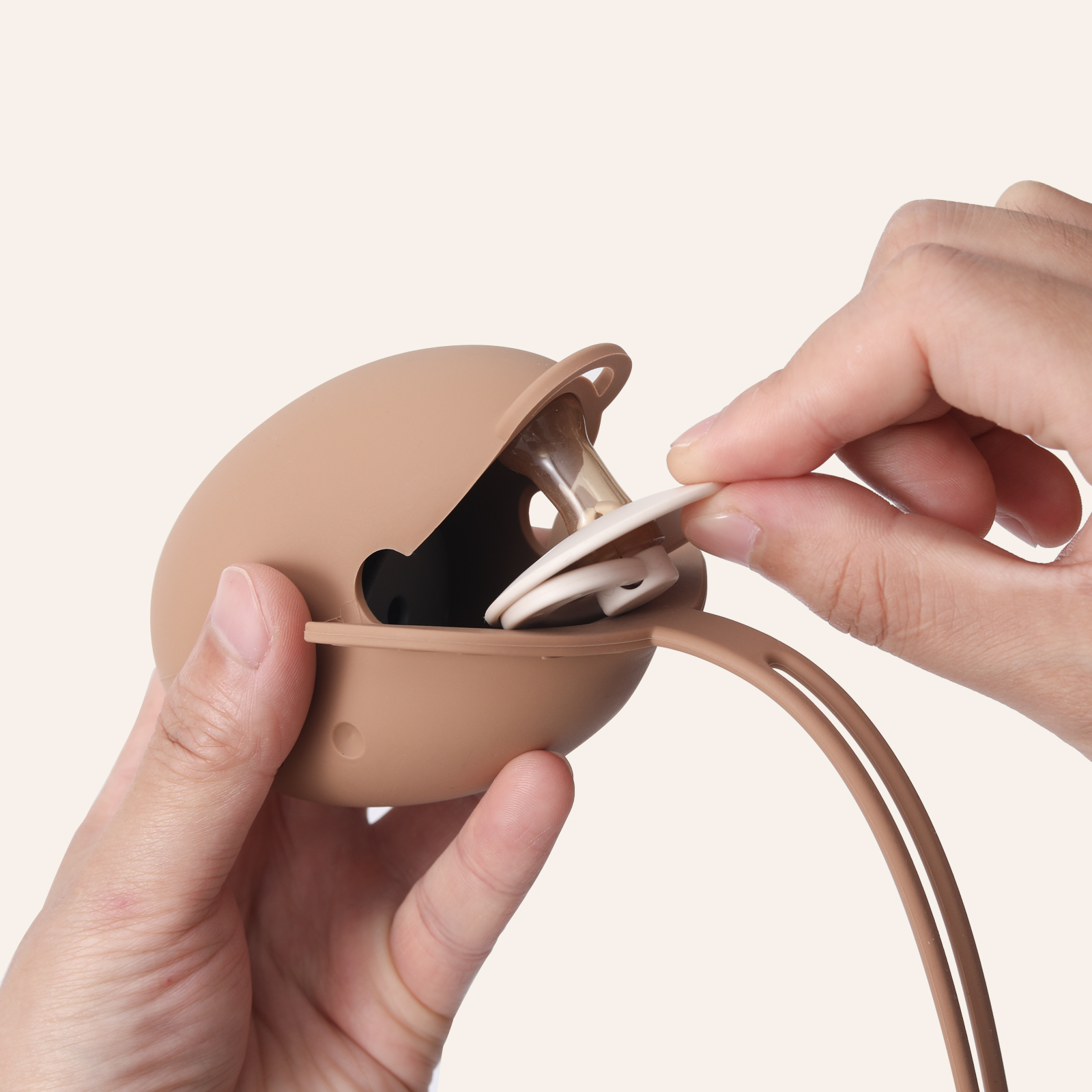 1 pièces mallette de rangement de sucette en Silicone pour bébé, conteneur de sucette au citron de conception monobloc, boîte de pochette de couverture de sucette Portable en Silicone