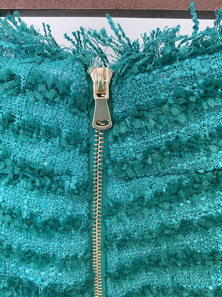 High Street neuesten 2024 fw Designer Damen Quaste Fransen Tweed Shorts