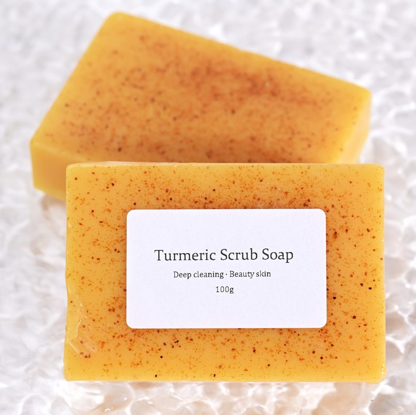 Натуральное молочное мыло с куркумой, очищающее мыло для ванны, контроль жирности и отбеливание, мыло с койевой куркумой для лица, ванны, тела