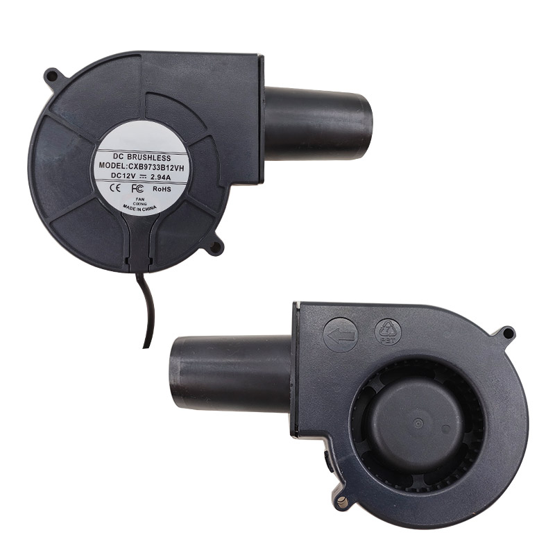 9733 Вентилятор постоянного тока 12 В с высоким объемом воздуха Турбовентилятор 5500-5800 об/мин Вентилятор среднего давления Электрические инструменты Запчасти Us/Eu
