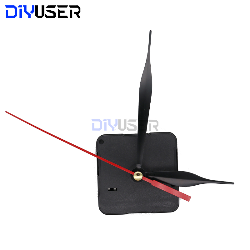 DIYUSER HQ3268 Professional And Practical Quartz Wall Clock Movement Mechanism DIY Repair Tool Parts Kit with Red Hands