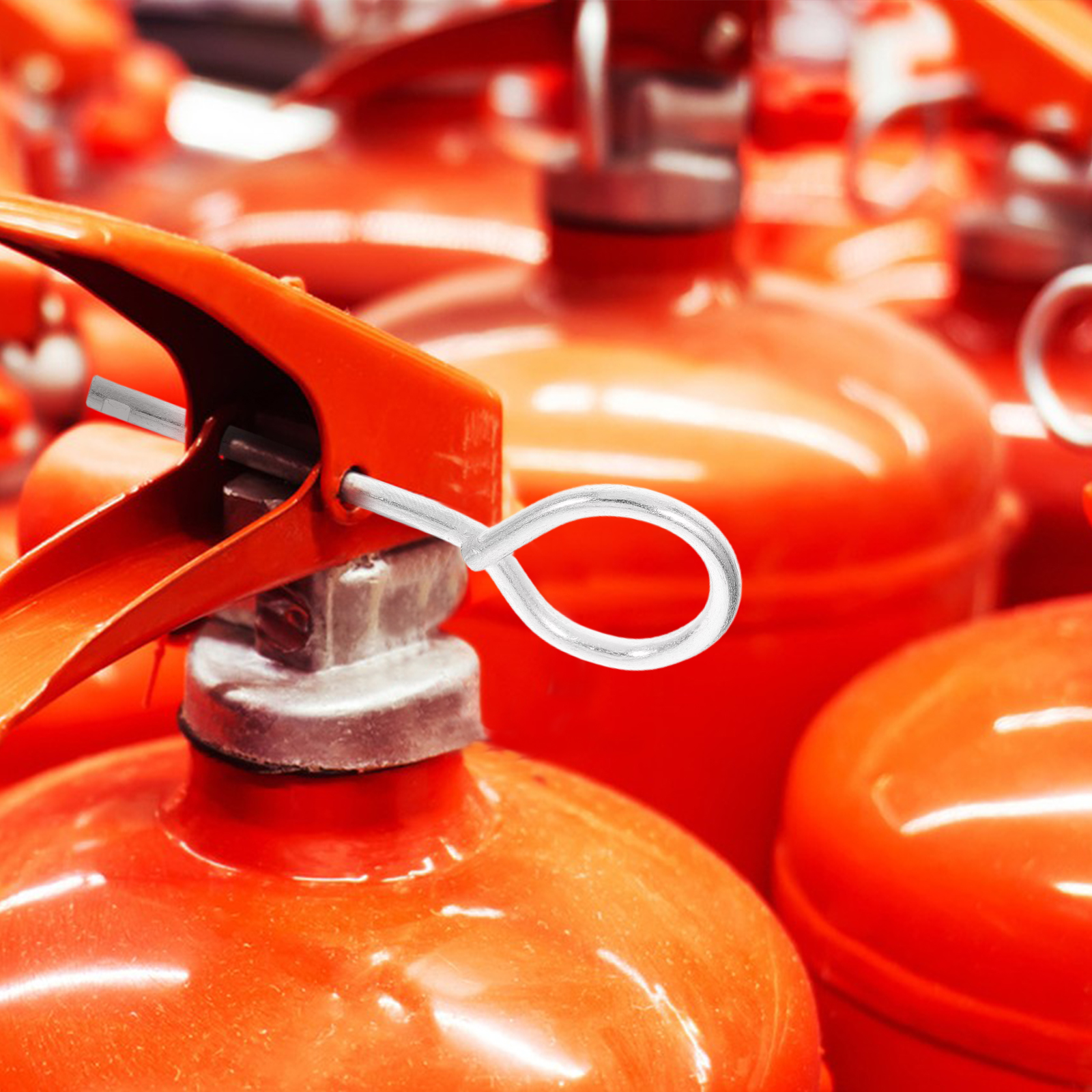 50 Stück Feuerlöscher Sicherheits-Splint Eisen Ersatzteile Einfache Wartung Feuerwehrzubehör