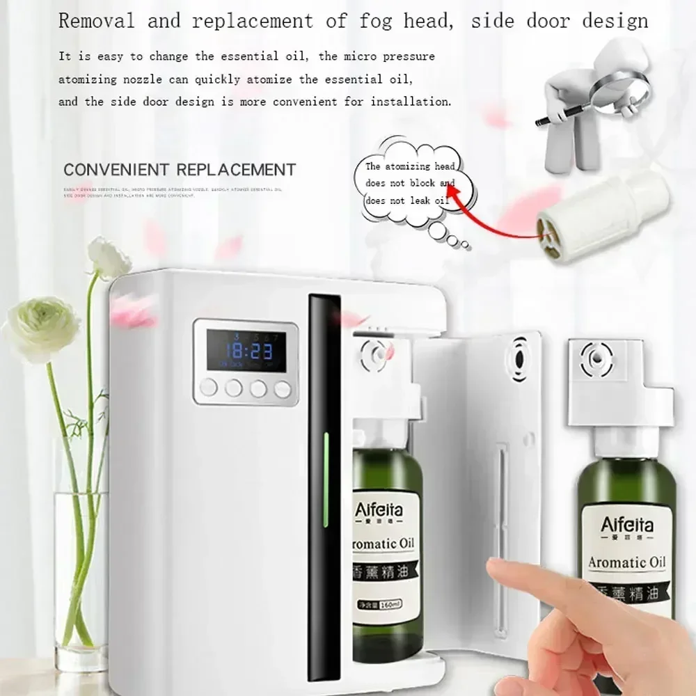 Mùi Hương Máy Hương Thơm Khuếch Tán Treo Tường Khách Sạn 160ML Thơm Khuếch Tán Có Quạt Bên Trong Cho Diện Tích Lớn Hành Lang Khách Sạn Nhà hương Thơm
