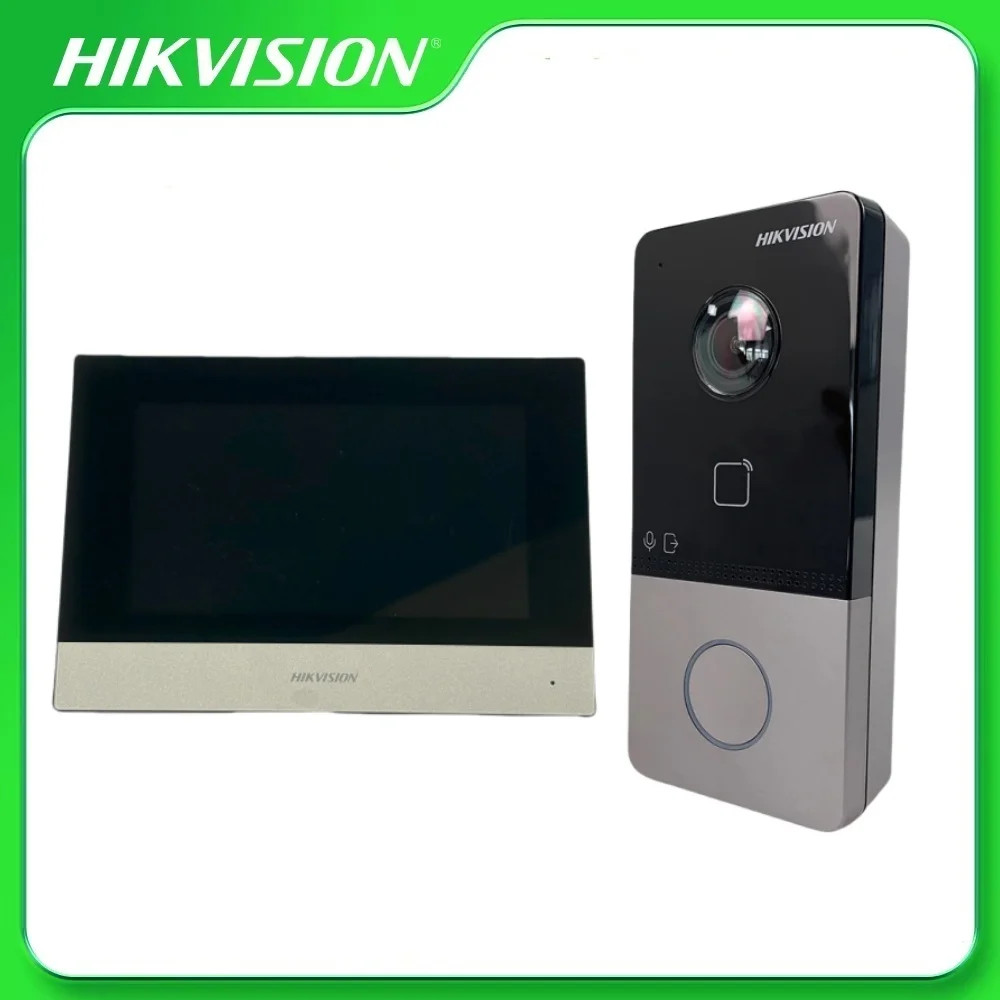 Hikvision DS-KIS603-P(C) video-intercomkit DS-KV6113-WPE1(C) POE/Wifi villadeurstation DS-KH6320-WTE1 IP-gebaseerd binnenstation