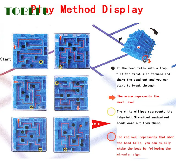 TOBEFU 3D Mê Cung Khối Trong Suốt 6 Mặt Xếp Hình Tốc Độ Khối Lập Phương Cán Trò Chơi Bóng Cubos Mê Cung Đồ Chơi Dành Cho Trẻ Em giáo Dục