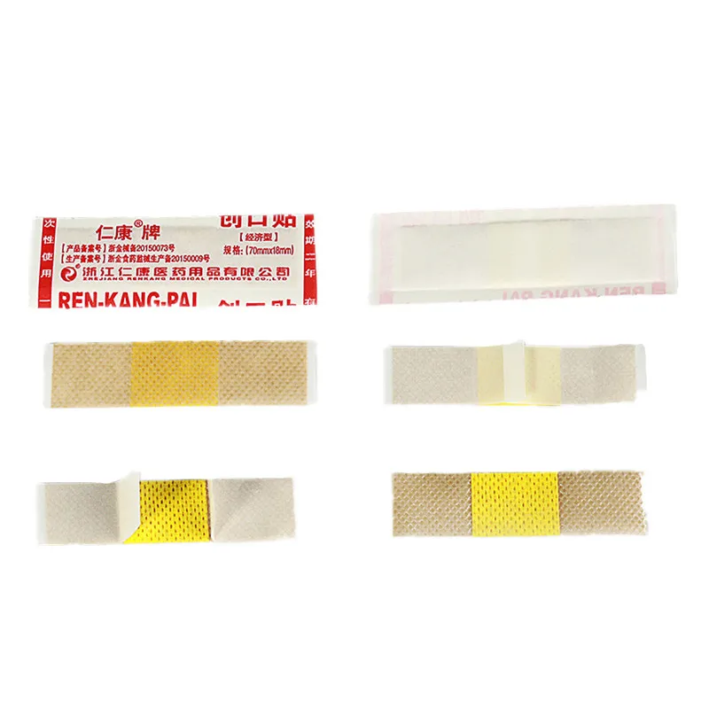 50 teile/los Vliesstoffe Pflaster Atmungsaktive Erste Hilfe Wunde Patch Finger Dressing Band Klebe Verband Heftpflaster
