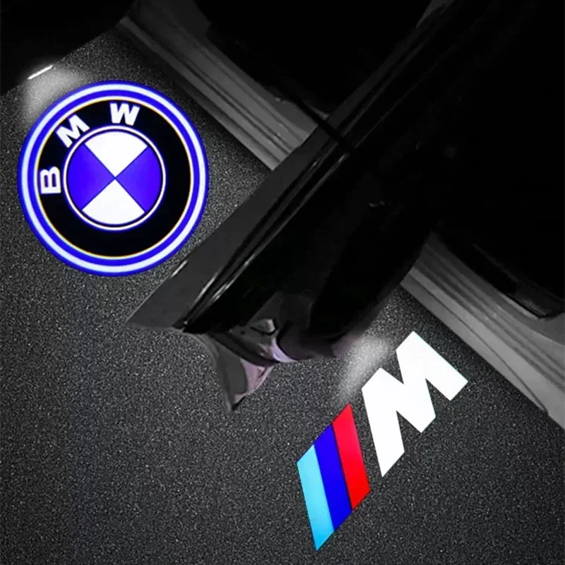 2X LED puerta de coche bienvenida lámpara de cortesía proyector de luz para BMW X5 E70 E60 F10 F20 F30 X3 X6 Z E90 E92 E83 E87 E46 3 5 6 7 series