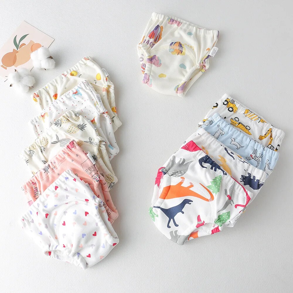 Baby Waterdichte Herbruikbare Trainingsbroek Schattige Katoenen Baby Luier Baby Shorts Luiers Slipje Luier Verschonen Ondergoed Doek