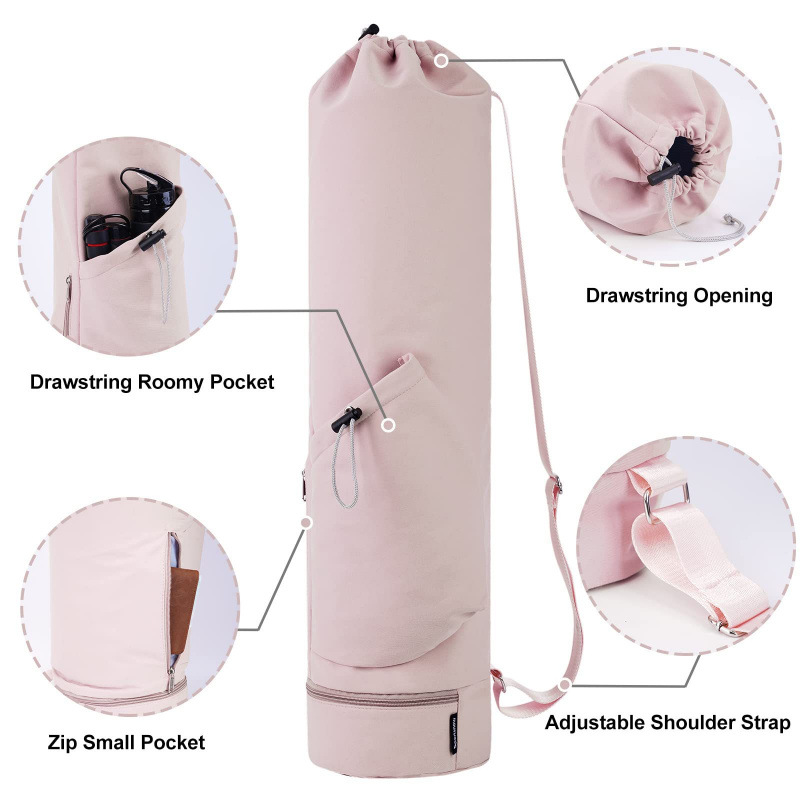 Yoga Mat Bag with Water Bottle Pocket & Wet Storage – Multi-Functional Carrier for Gym, Pilates & Fitness