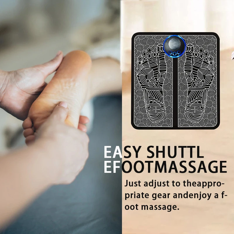 Almofada massageadora elétrica para pés, massagem muscular, treinador de relaxamento para massagem, fitness, esporte ao ar livre, casa, família, relaxamento