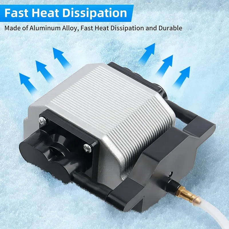 110V 220V 30L/Min 16W Laser Air Assist Pump Air Compressor, Laser Engraving Machine Adjustable Speed Low Noise Upgraded Nozzle