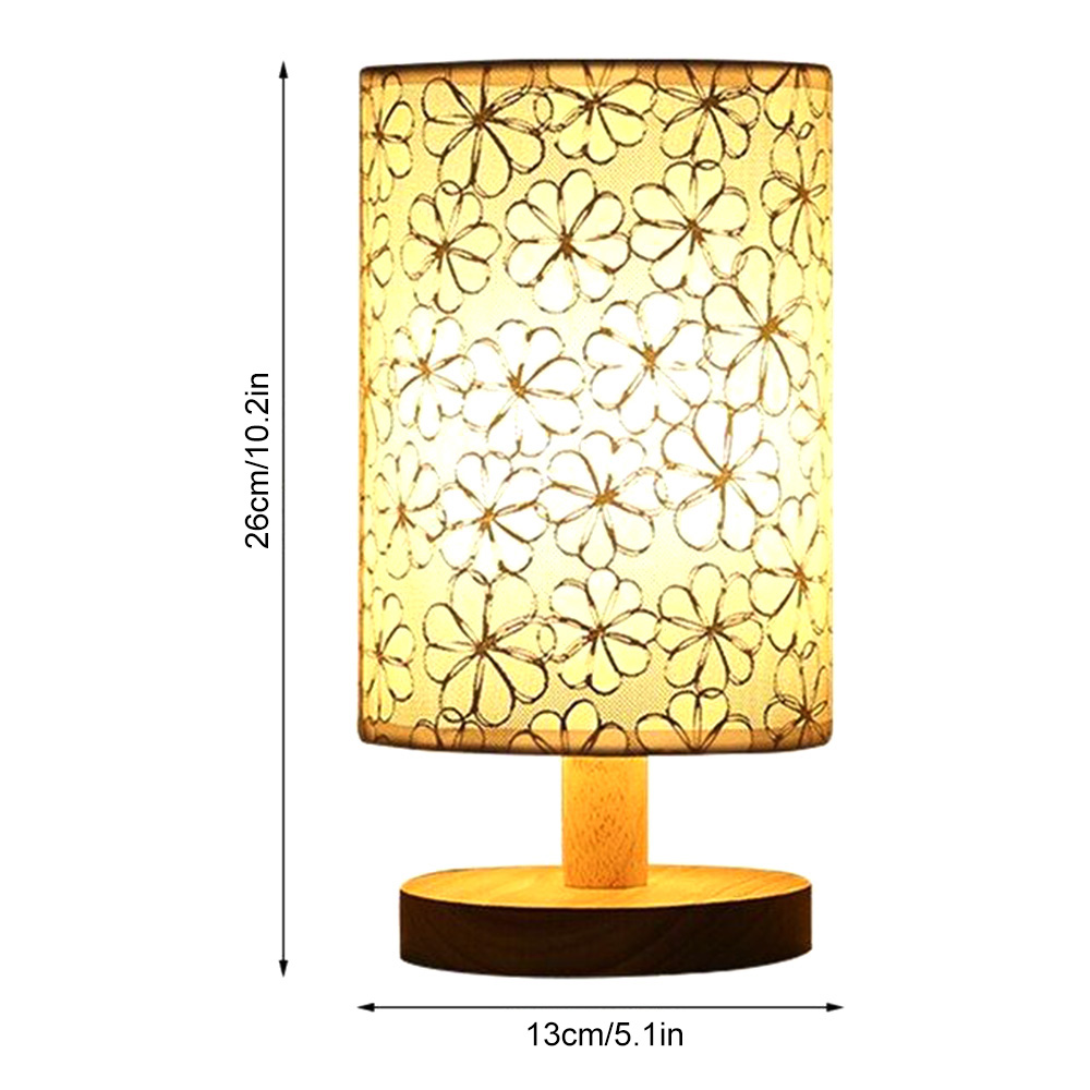 Massivholz Nacht lampe neue Leinen Tisch lampe LED Schreibtisch lampe Augenschutz Nachttisch lampe USB angetrieben neben Lampe Schlafzimmer Dekor