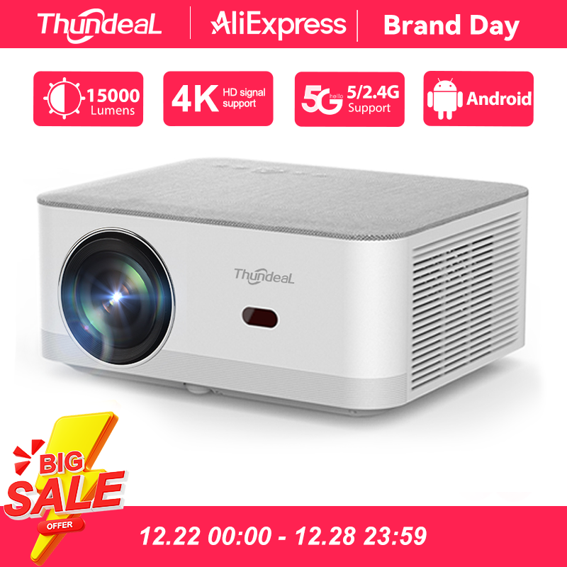 Портативный мини-проектор ThundeaL TD92 Pro FHD 1080P Full HD Beam 4K Video WiFi Android-проектор TD92Pro 3D-фильм Домашний кинотеатр