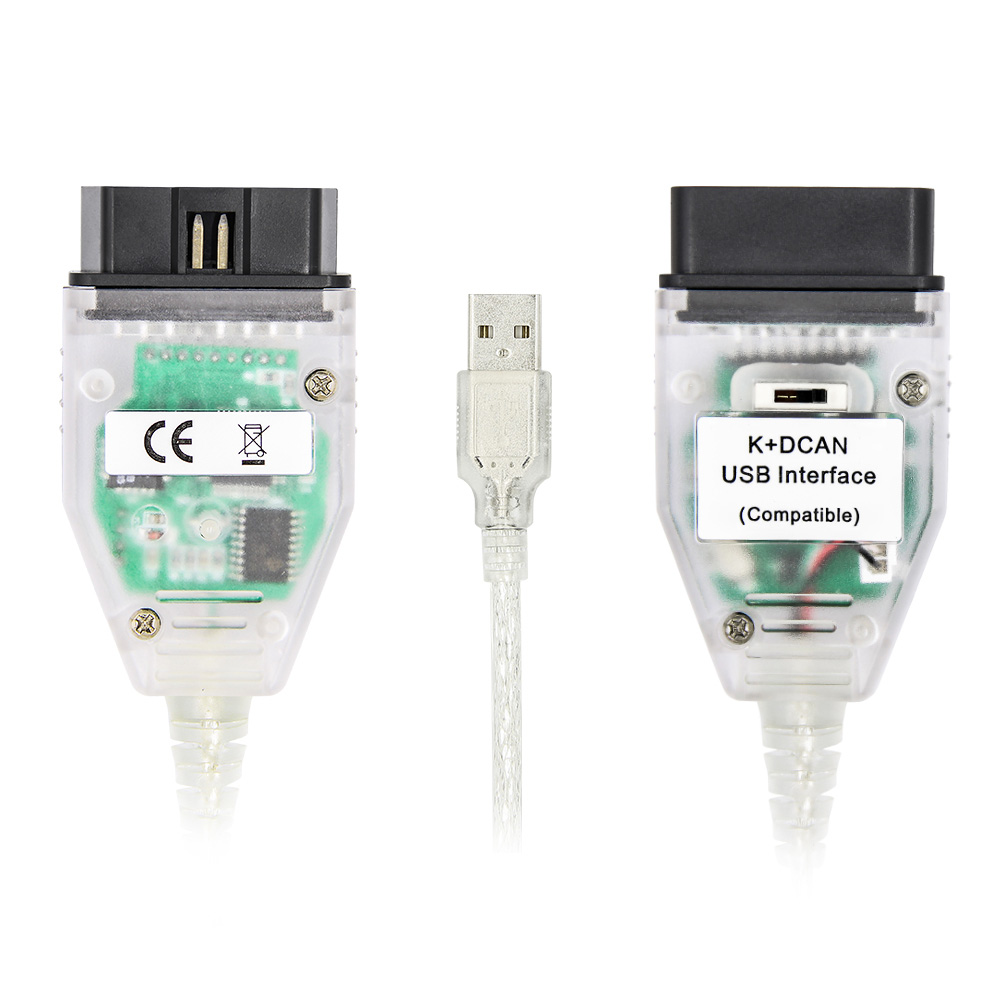 Herramientas de diagnóstico automático para coche, Cable de IN-PA de línea K con interruptor K DCAN K CAN OBD 2 OBD2 para BMW FTDI FT232RL