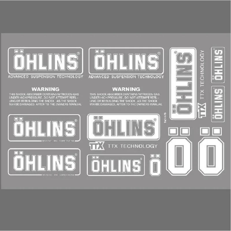 Ốp Lưng Chống Sốc Chống Nước Ohlins Logo Dán Xe Máy Chống Sốc Chống Nắng Trong Suốt Decal Trang Trí