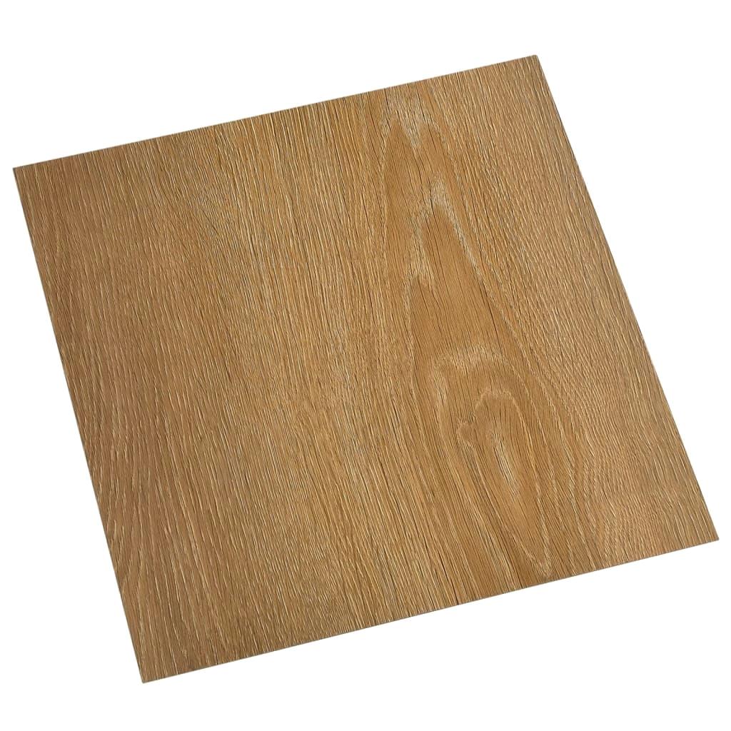 20 pcs Self-Adhesive PVC Flooring Planks - 1.86 m² Brown Vinyl Tiles for Easy Installation