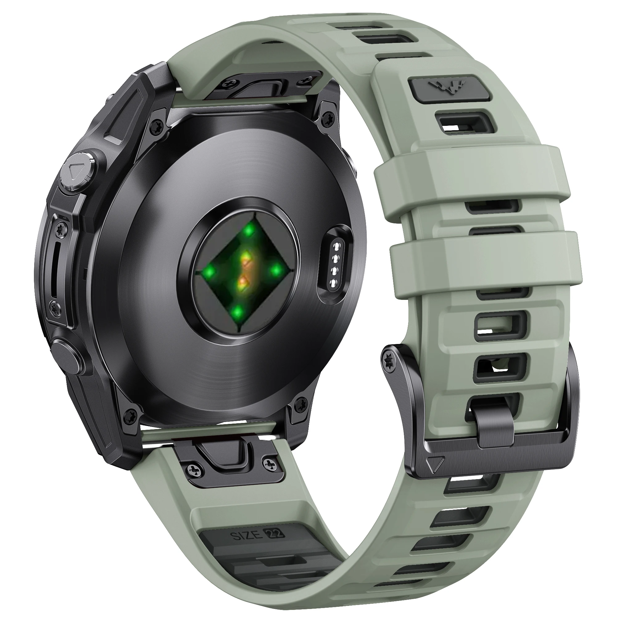 Quick Fit 26 มม.สายนาฬิกาสําหรับ Garmin Fenix 8/E/Epix Pro 51 มม., Fenix 7X Solar 6X 5X, กีฬาซิลิโคนสําหรับ Enduro 3/Instinct 2X