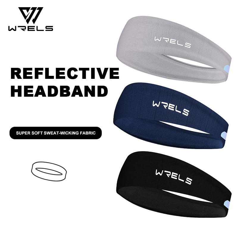 WRELS-Diadema deportiva para correr, Fitness, banda para el sudor, elástica absorbente de secado rápido, para hombres y mujeres, ciclismo, correr, tenis, Yoga, gimnasio, vendaje para el cabello