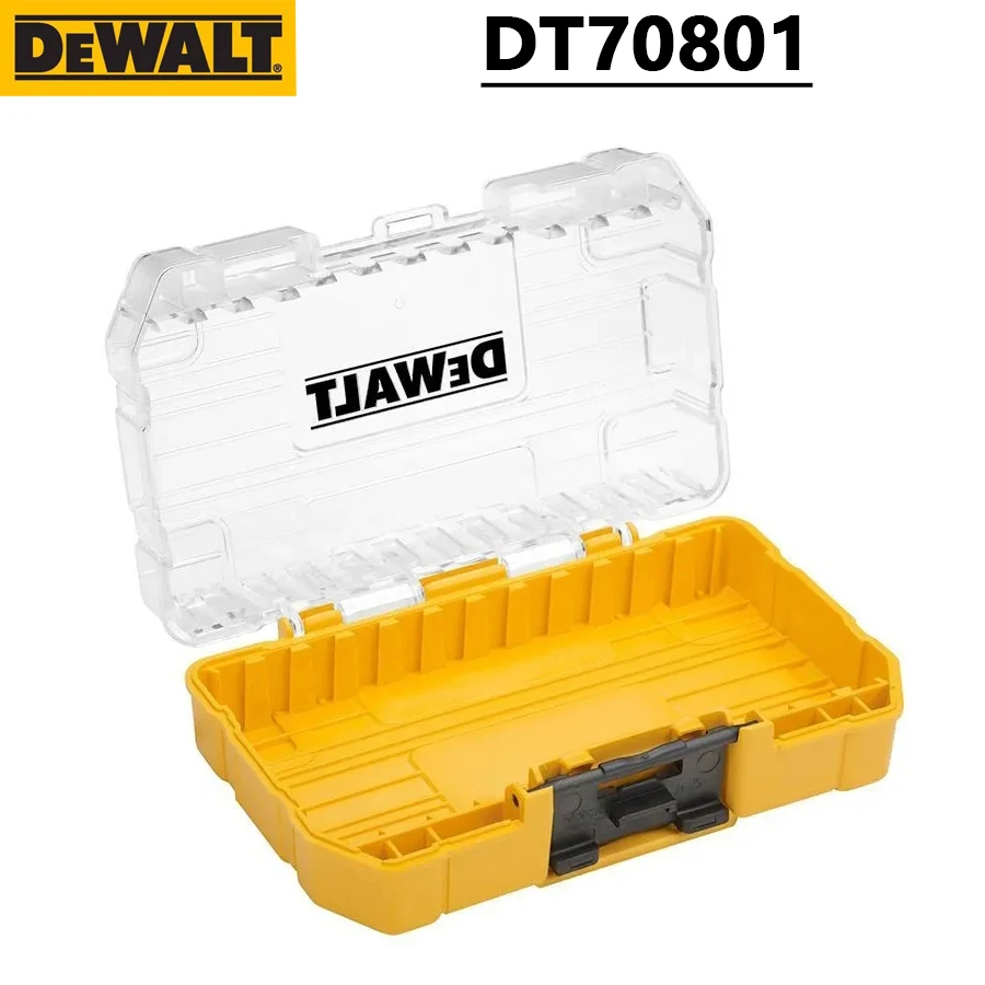 DEWALT DT70801 Medium Size Parts box Storage Box Transparent Plastic Multifunctional Stackable Box 150*90*42mm DT70801-QZ