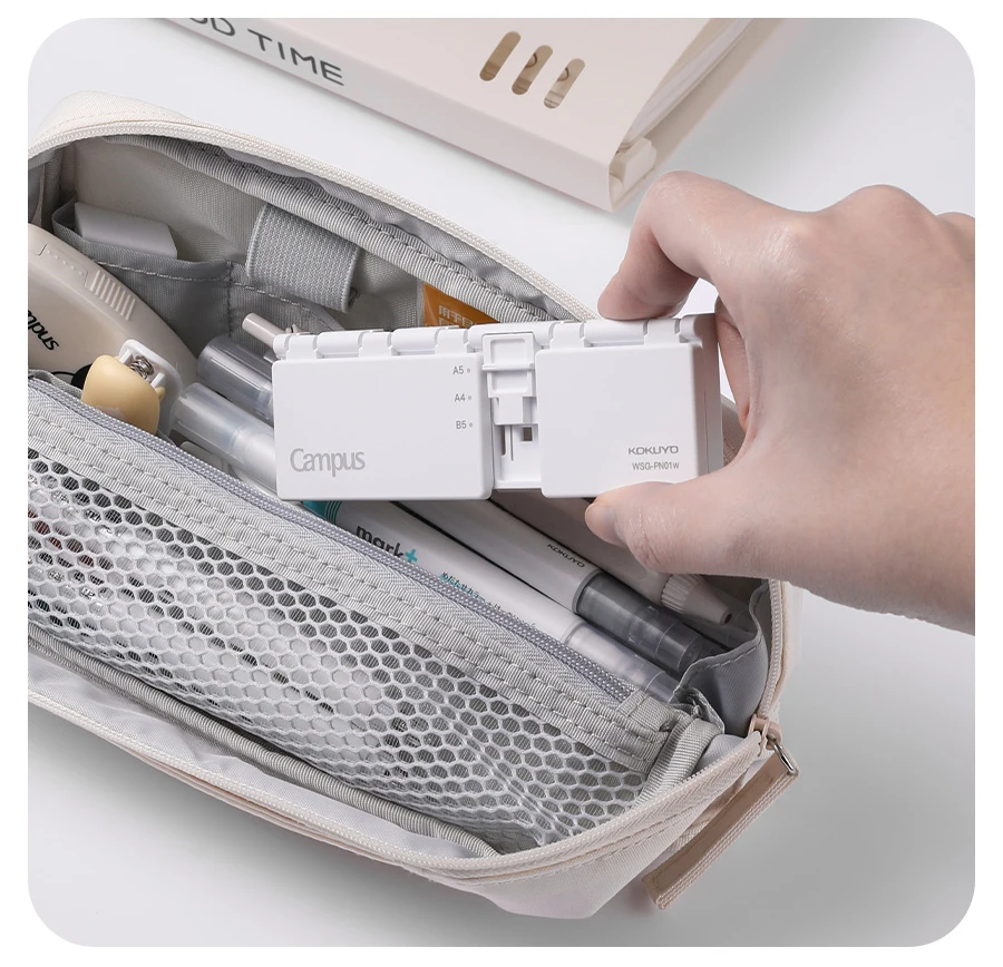 Giappone Kokuyo Precisione 8 Fori Raccoglitore ad Anelli Perforatrice Manuale Portatile Rilegatura per Ufficio Speciale per Strumento di Punzonatura di Carta a Foglie Sciolte