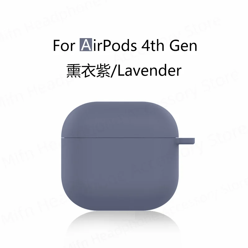 새로운 airpods 4 케이스 apple 이어폰 케이스 airpods 4 무선 블루투스 이어폰 케이스 커버 용 액체 실리콘 보호 케이스